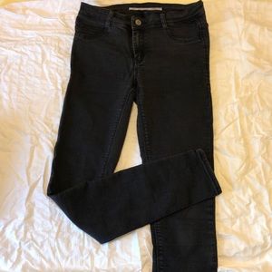 Zara high wasted black skinny jeans